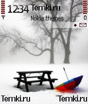 Зима И Зонтик для Nokia 6680