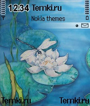 Стрекоза и лотос для Nokia 7610