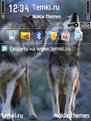 Двое  волков для Nokia 5700 XpressMusic