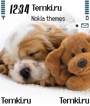 Щеночек спит для Nokia 6600