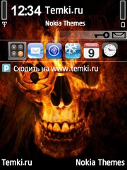 Огненный череп для Nokia N73