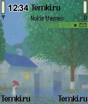 Дождливая картинка для Nokia N70