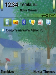 Дождливая картинка для Nokia E90