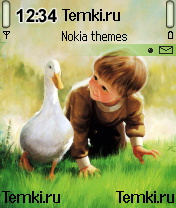 Мальчик и гусь для Nokia 6680