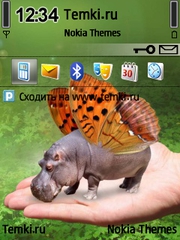 Милый бегемот для Nokia N73