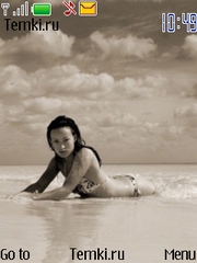 Скриншот №1 для темы Девушка на пляже
