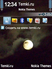 Луна в облаках для Nokia 6700 Slide