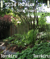 Дождливый сад для Nokia 3230