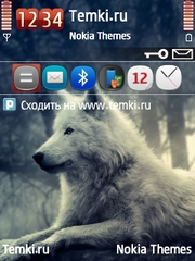 Белый волк для Nokia 6220 classic