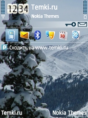 Зима в горах для Nokia 6700 Slide