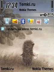 Ёжик смотрит на звезды для Nokia N81 8GB