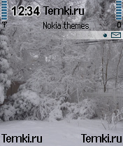 Весь двор в снегу для Nokia N72