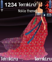 Девушка в красном для Nokia 6600