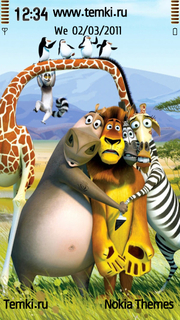 Герои Из Мультфильма Мадагаскар для Sony Ericsson Idou