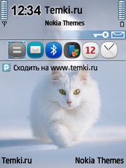 Скриншот №1 для темы Белая кошка
