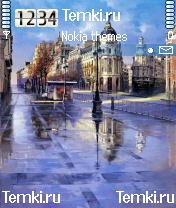 Мокрые улицы для Nokia 6620