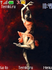 Балерина в красном для Nokia 6500
