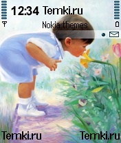 Малыш с цветочком для Nokia N72