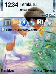 Малыш с цветочком для Nokia E60