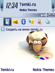 Овца-художник для Nokia 6700 Slide