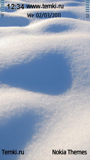 Пушистый снег для Sony Ericsson Kurara