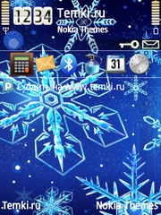 Снежинки для Nokia 6121 Classic
