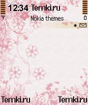 Розовый Цветочный Узор для Nokia 6680