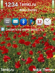 Красные маки для Nokia E70