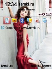 Девушка в красном для Nokia 5320 XpressMusic