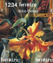 Оранжевый цветок для Nokia N70
