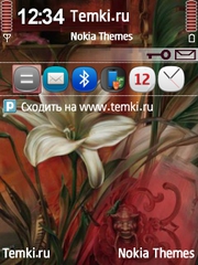 Белый цветок для Nokia N76