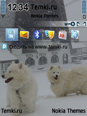 Псинки в снегопад для Nokia 5500