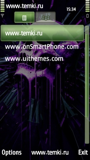 Скриншот №3 для темы Фиолетовый череп