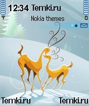 Сказочные олени для Nokia 6638