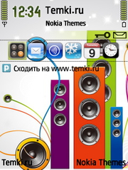 Цветастые Колонки для Nokia 6700 Slide