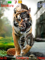 Стимпанк Тигр для Nokia Asha 201
