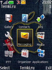 Скриншот №2 для темы Логотип Эппл На Джинсах