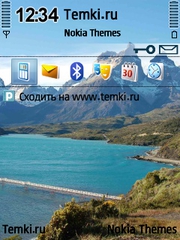 Горное озеро Чили для Nokia 6121 Classic