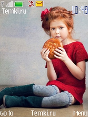 Девочка с печеньем для Nokia Asha 201