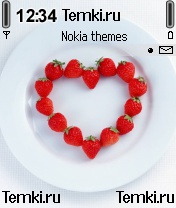 Клубничное сердце для Nokia 6680
