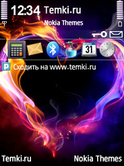 Огненное Сердце для Nokia E73 Mode