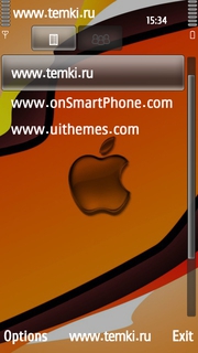 Скриншот №3 для темы Оранжевый Apple