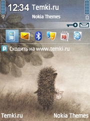 Ёжик смотрит на звезды для Nokia N75