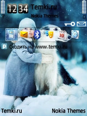 Девочка с собакой для Nokia E73 Mode