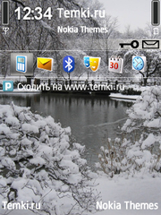 Парк зимой для Nokia 6720 classic
