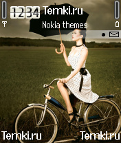 Девушка С Зонтом для Nokia N70