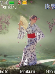 Образ гейши для Nokia 6750 Mural