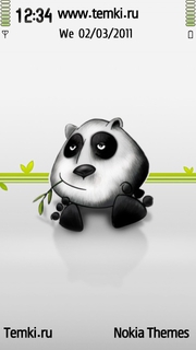 Панда ест бамбук для Nokia 500