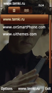 Скриншот №3 для темы Шерлок со скрипкой