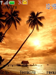 Пейзаж Карибского моря для Nokia 5330 Mobile TV Edition